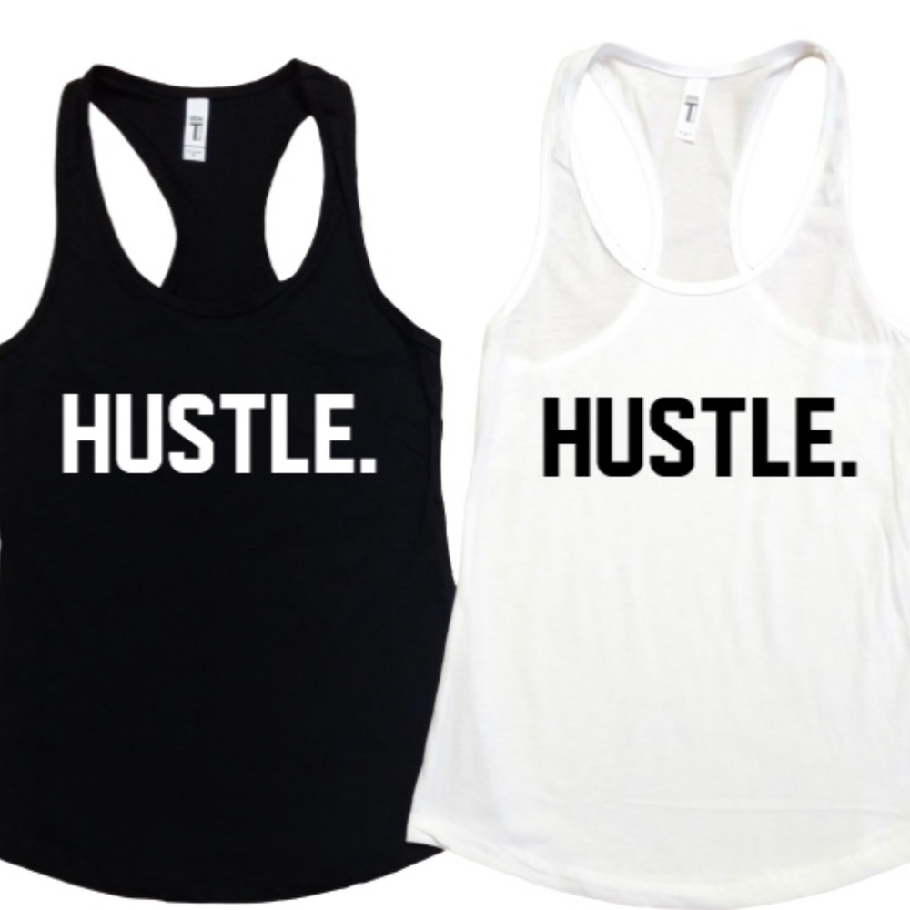 Black HUSTLE Tank
